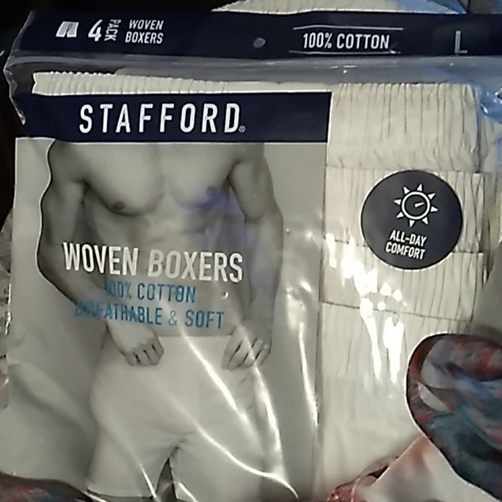 4 pack Stafford men's boxers